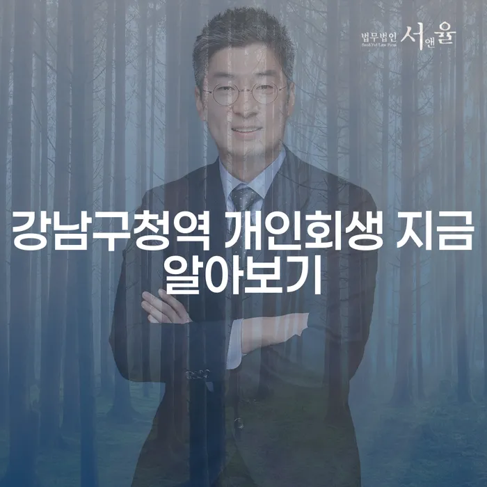 강남구청역 개인회생 지금알아보기