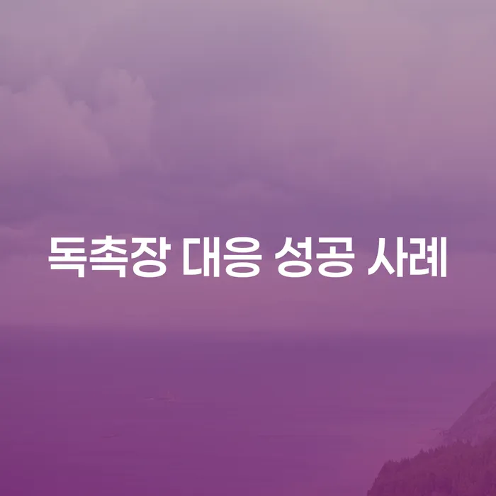 독촉장 대응 성공 사례: 어떻게 빚 문제를 해결할 수 있을까요?