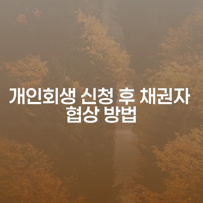 개인회생 신청 후 채권자와의 협상, 어떻게 해야 할까요?