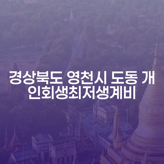 경상북도 영천시 도동 개인회생, 최저생계비와 채무조회를 통해 회생의 길을 찾는 방법은?